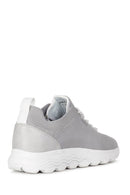 Geox Women's Gray Spherica Lace-up Fabric Sneaker | Derimod