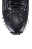 Camouflage Patterned Men's Leather Sneaker | Derimod