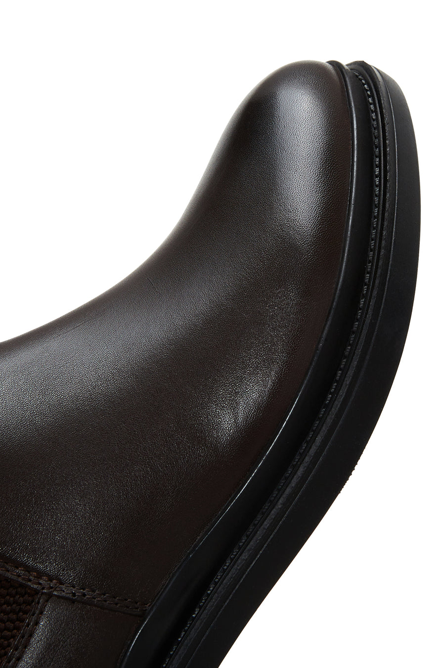 Men's Brown Leather Casual Chelsea Flat Boots