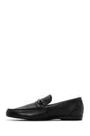 Men's Black Leather Classic Loafer | Derimod