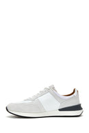 Erkek Gri Süet Deri Sneaker | Derimod