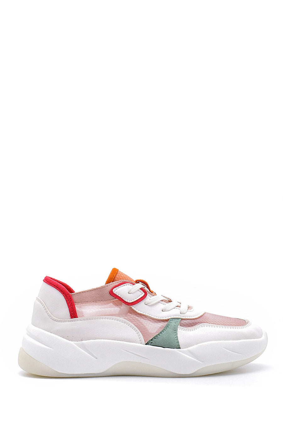 Women's Pink Transparent Detailed Sneaker 20SFE201914 | Derimod
