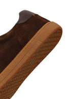 Male Brown Lace-Up Suede Leather Sneaker | Derimod