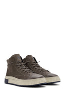 Male Mink Zip Closure Nubuck Leather Sport Boots | Derimod