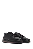 Male Black Lace-Up Leather Sneaker | Derimod