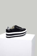 Yüksek Tabanlı Kadın Deri Sneaker | Derimod