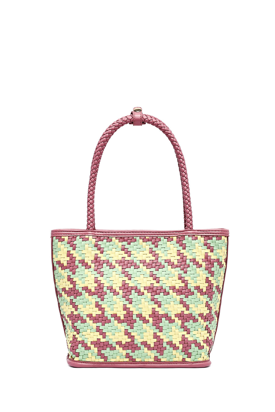 Women Pink Woven Shoulder Bag