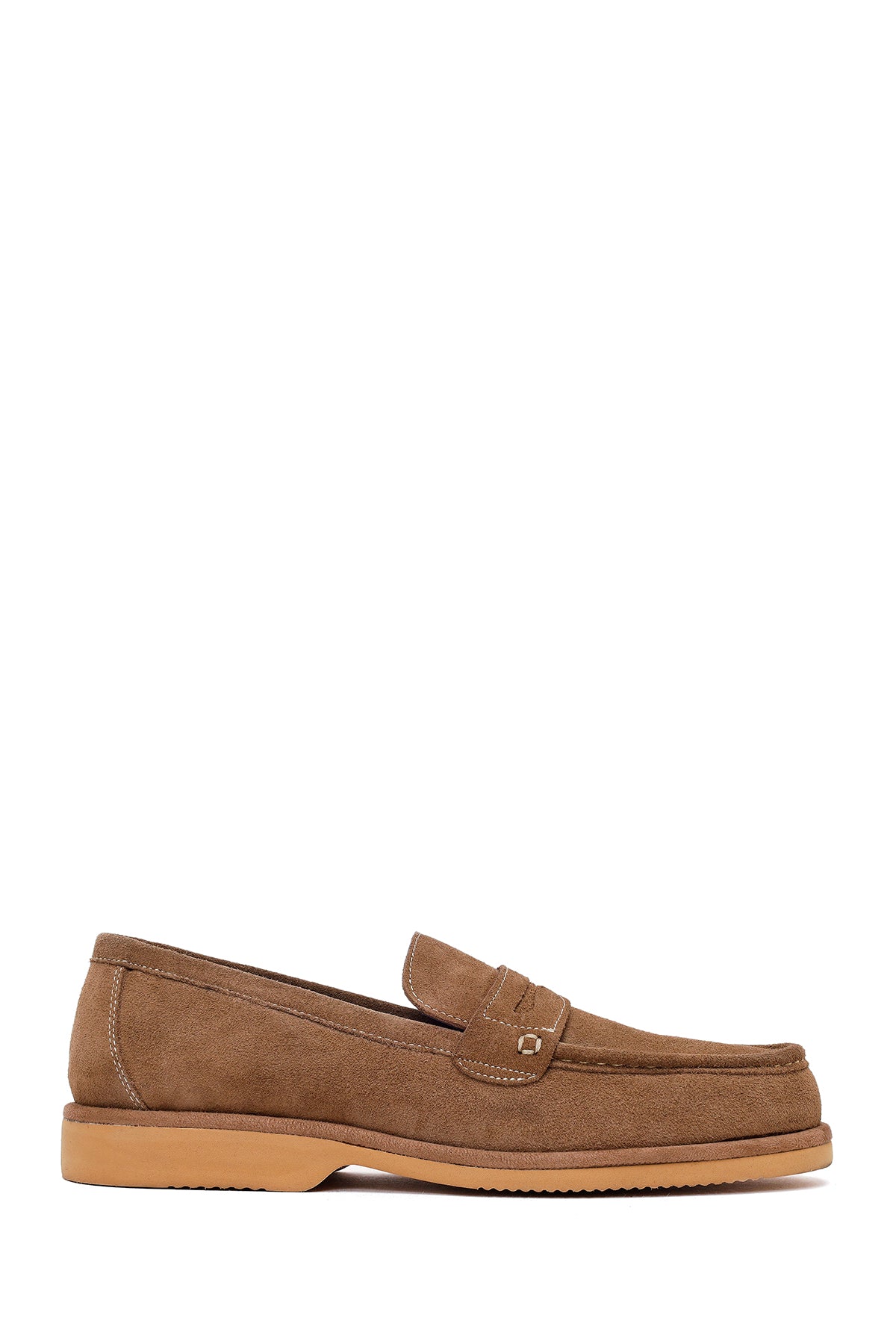 Erkek Vizon Süet Deri Casual Loafer 26SFD704610 | Derimod