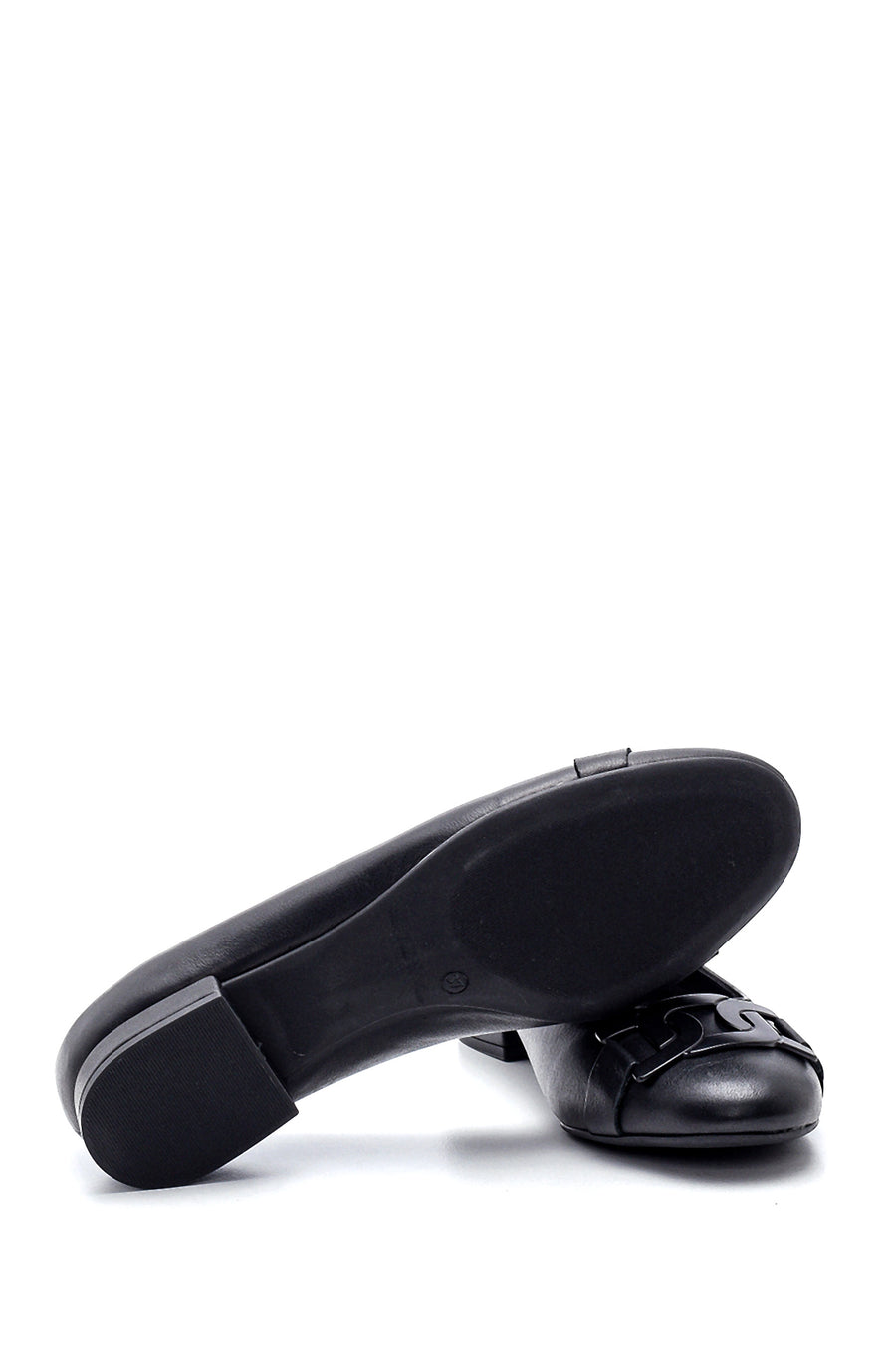 Women's Leather Buckle Ballerinas