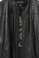 Howard Men's Black Leather Jacket | Derimod