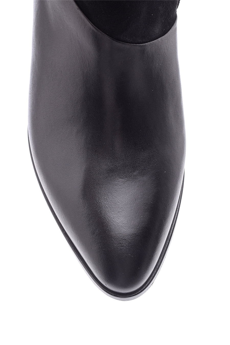 Women's Suede Detailed Heeled Leather Boots