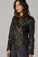Icon Women's Leather Jacket | Derimod