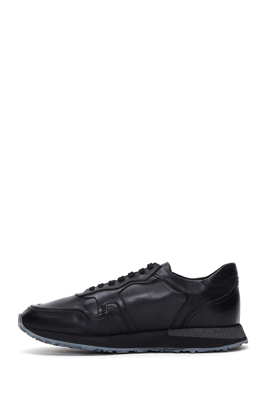 Men's Black Leather Sneaker