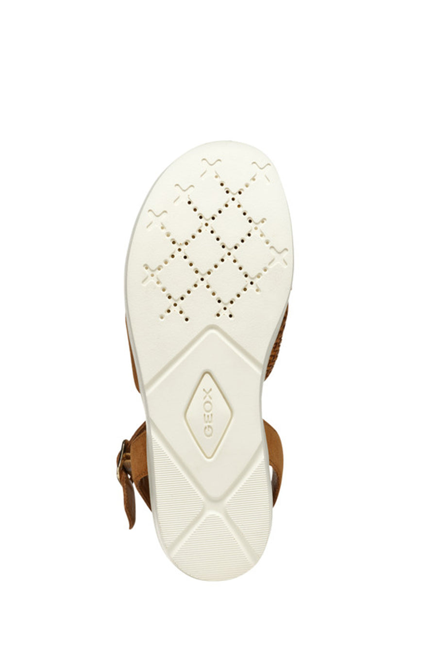 Geox Kadın Taba D Xand 2.2S A - Suede Bilekten Tokalı Dolgu Topuklu Deri Sandalet
