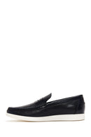Men's Leather Printed Loafer | Derimod