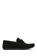 Men's Black Suede Leather Casual Loafer | Derimod