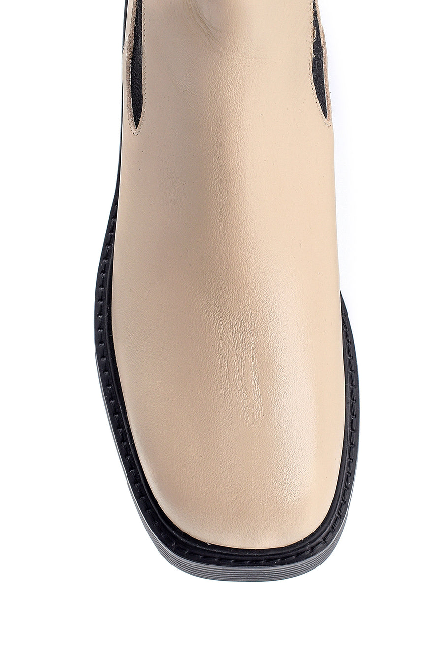 Women's Leather Thick Soled Chelsea Boots