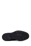Men's Black Lace-Up Thick-Soled Leather Casual Shoe | Derimod