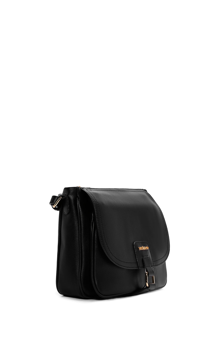 Women's Black Long Strap Crossbody Bag