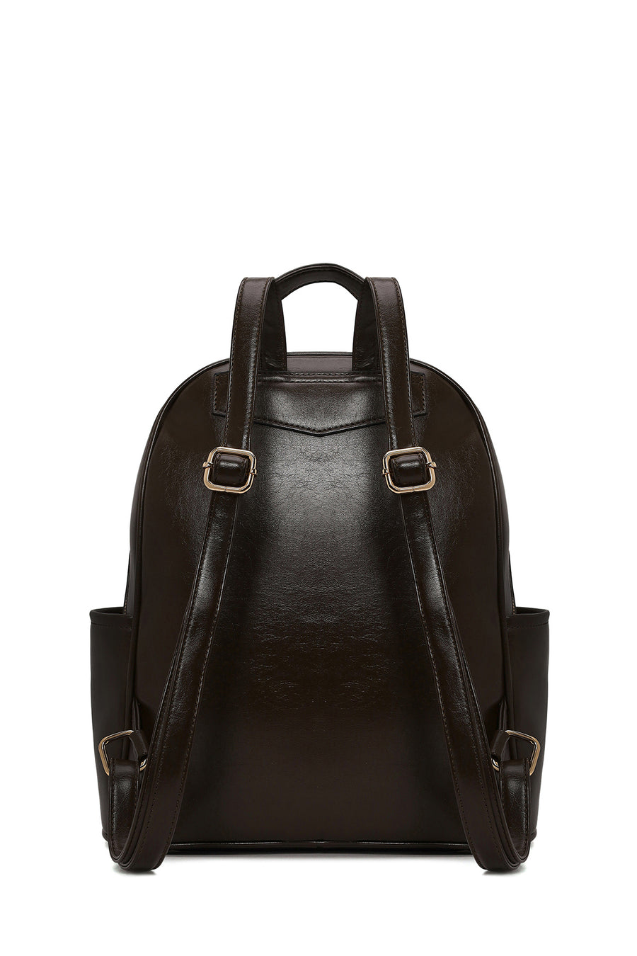 Woman Khaki Printed Casual Backpack