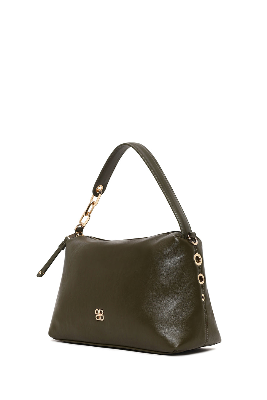 Woman Green Long-Strap Shoulder Bag