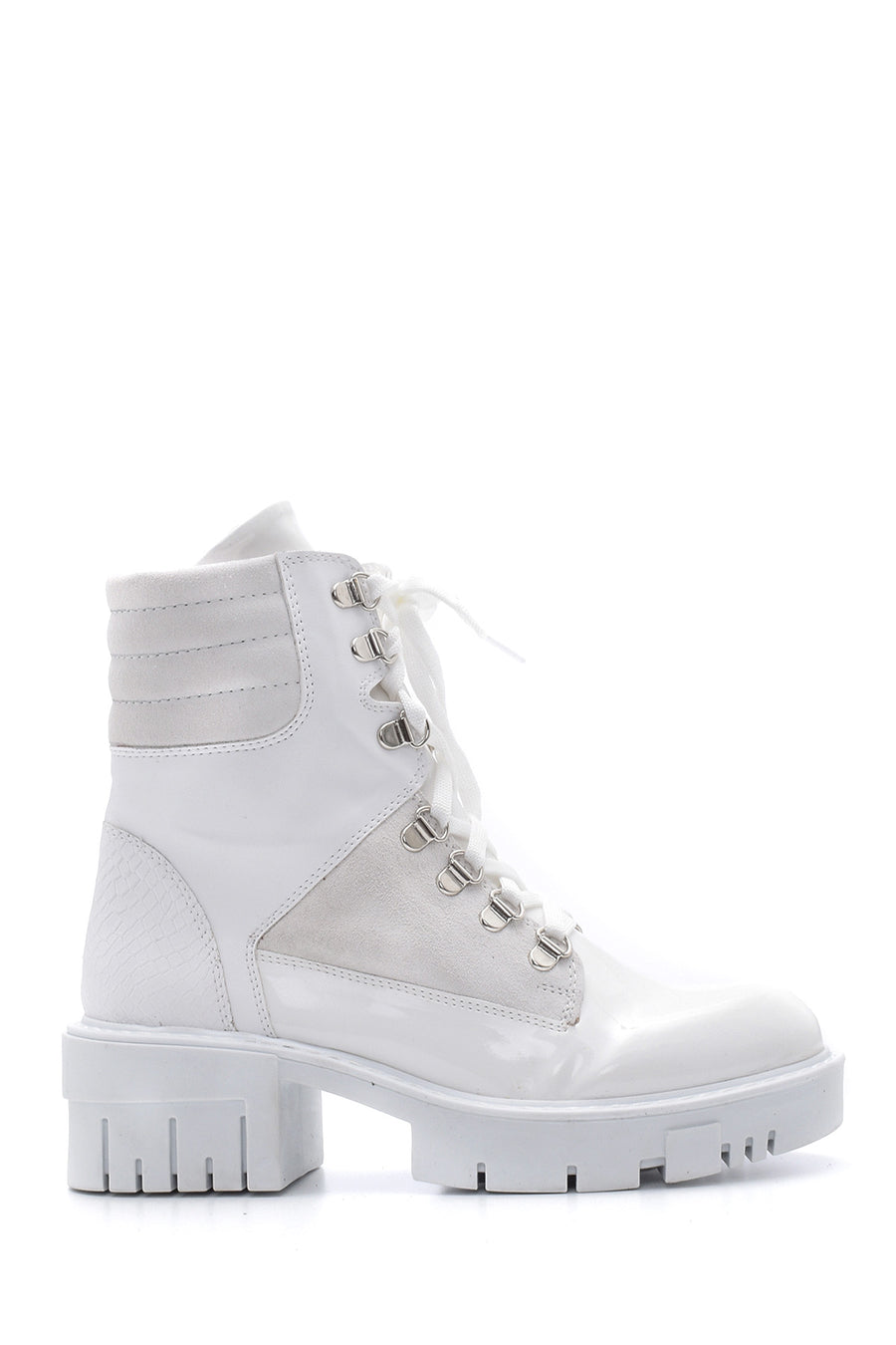 Women's Patent Leather Boots 19WFD282014 | Derimod