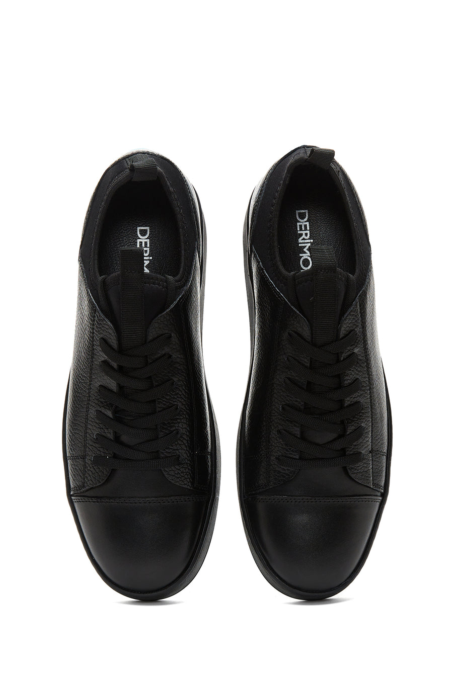 Men's Black Leather Sneaker