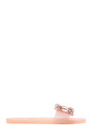 Women's Pink Jelly Stone Slippers | Derimod