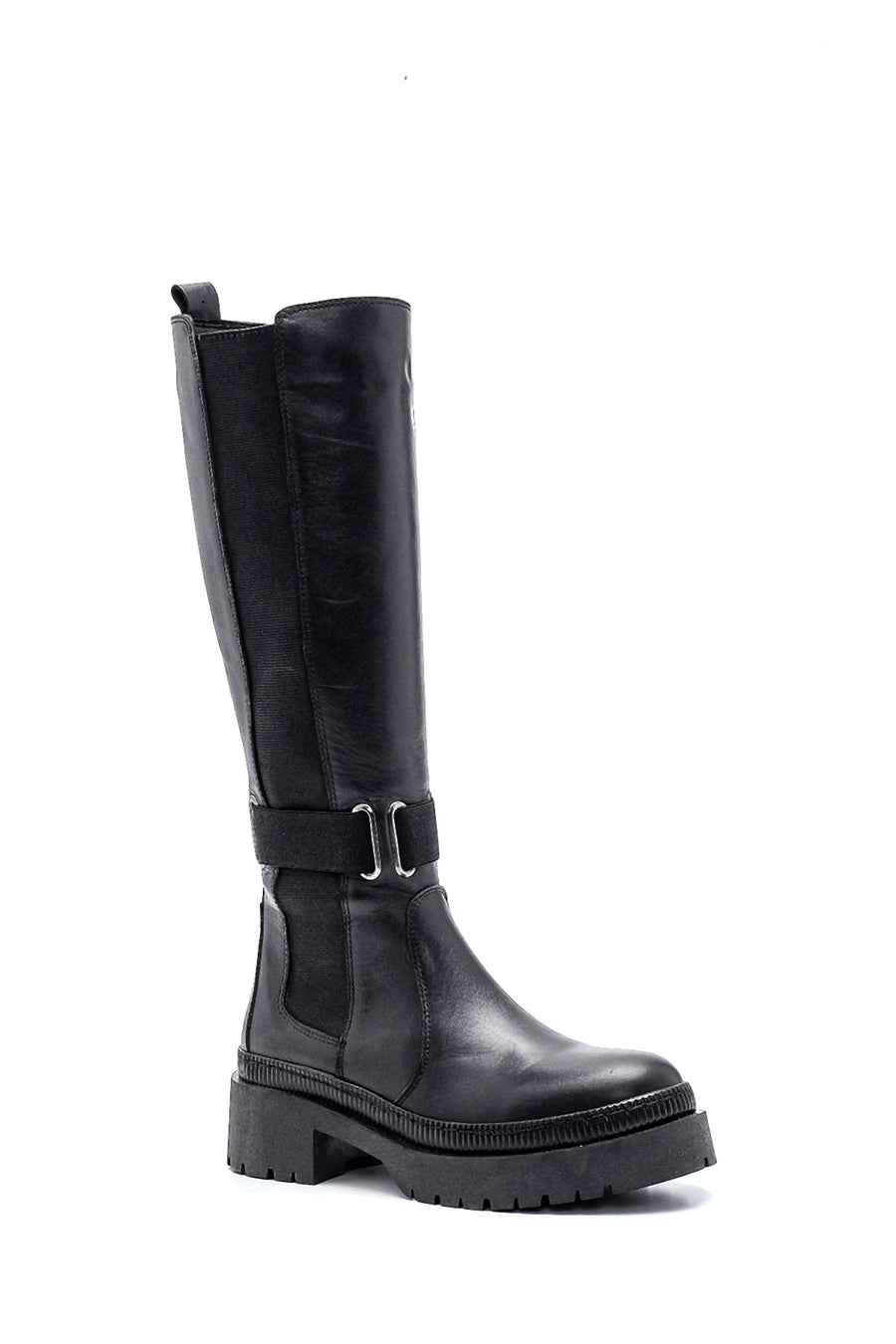 Women's Leather Zippered Boots