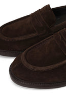 Derimod Black Male Brown Suede Loafer | Derimod