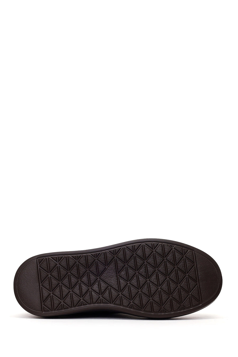 Male Brown Lace-up Thick-soled Nubuck Leather Sneaker