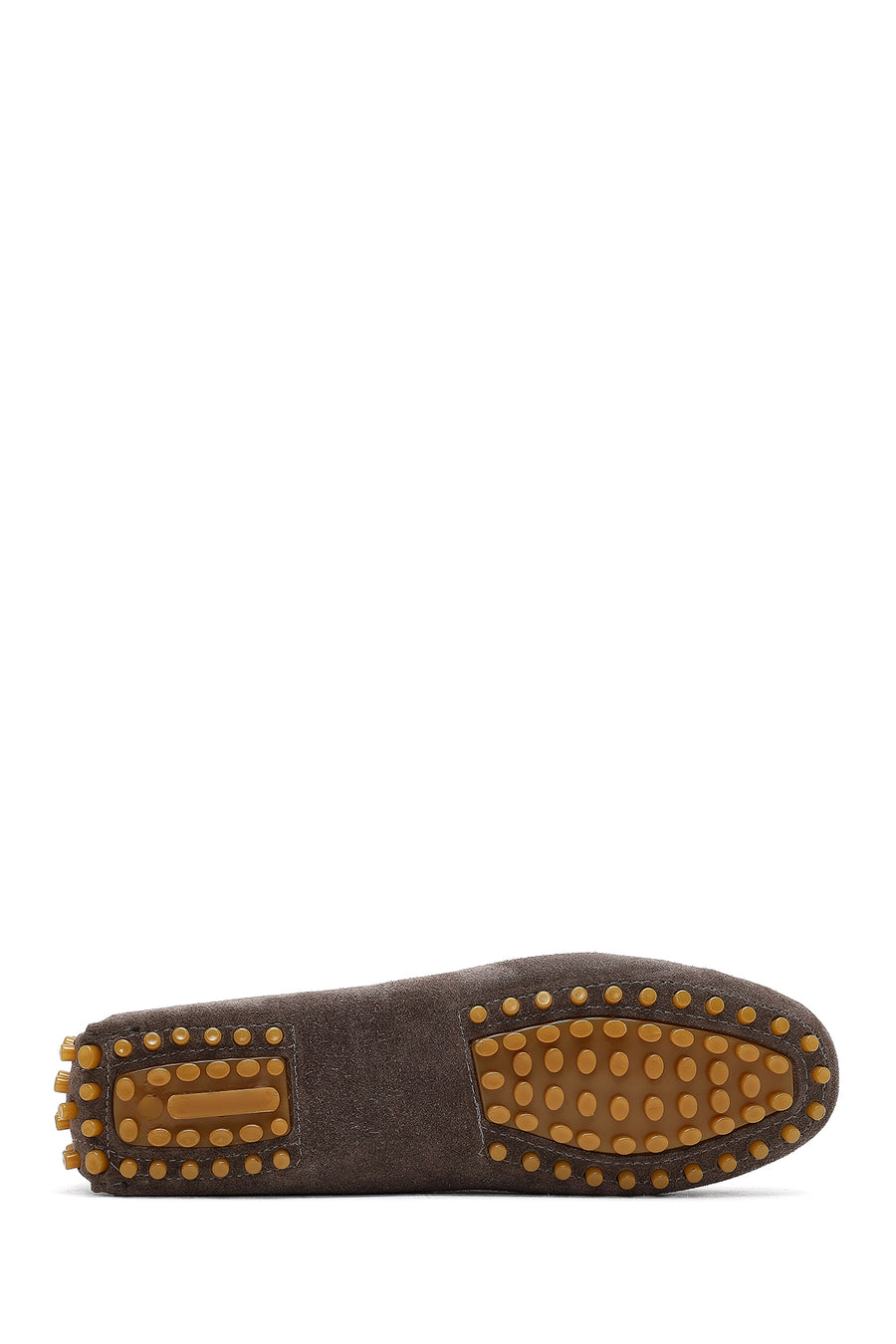 Women Mink Buckled Suede Leather Loafer