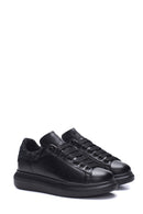 Women's Black Thick Soled Sneaker | Derimod
