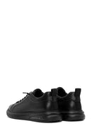 Male Black Lace-Up Leather Sneaker | Derimod