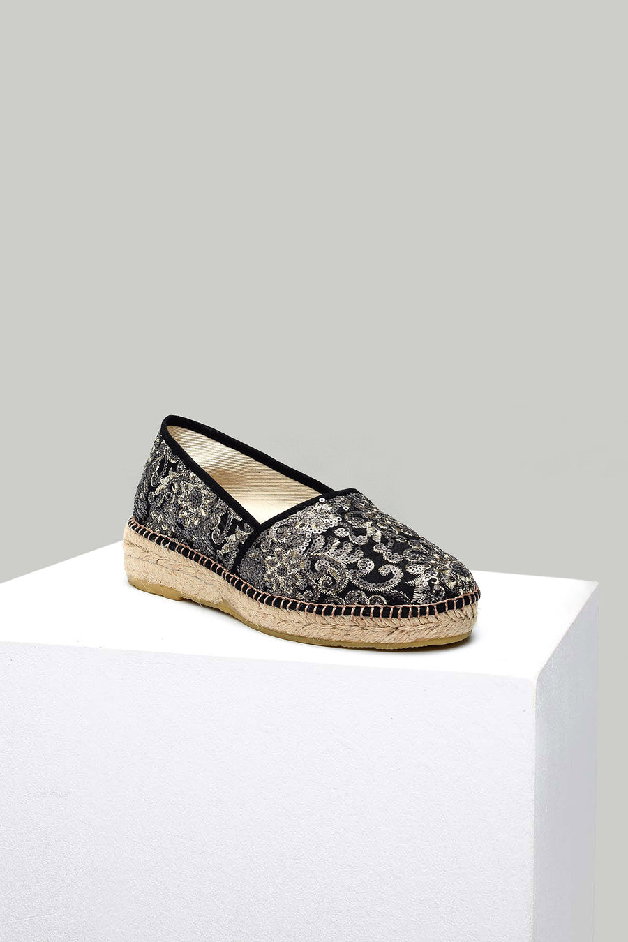 Women's Wicker Detailed Espadrille Shoes 18SFD10596F | Derimod
