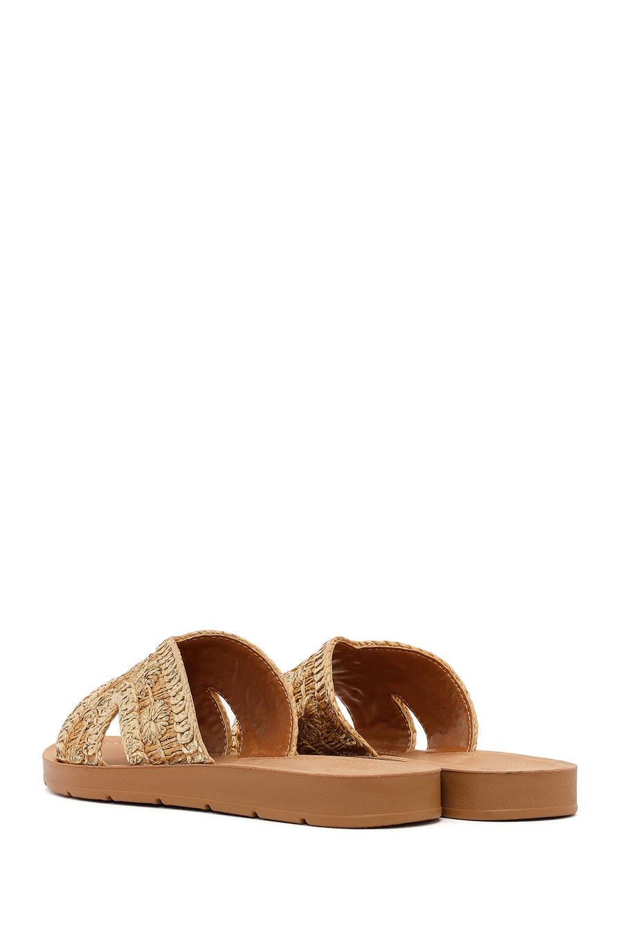 Woman Gold Braided Slippers