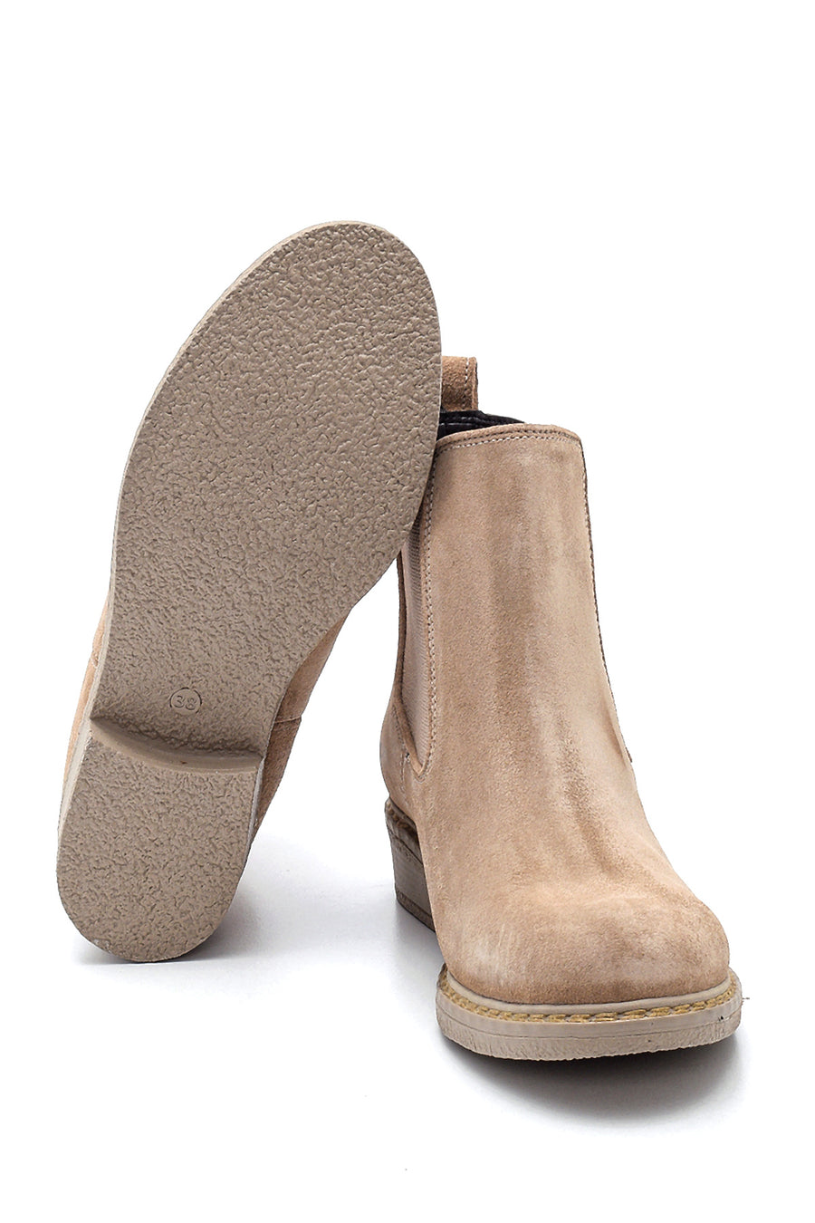 Women's Suede Leather Chelsea Boots