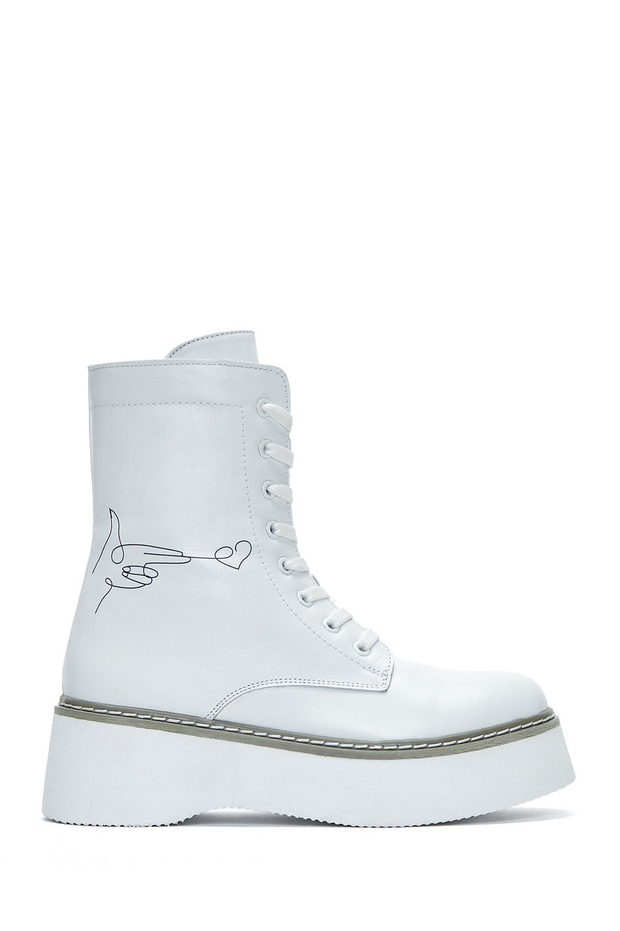 Women's Leather Wedge Heel Boots 22WFD350118 | Derimod