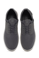 Men's Grey Lace-Up Fabric Sneakers | Derimod