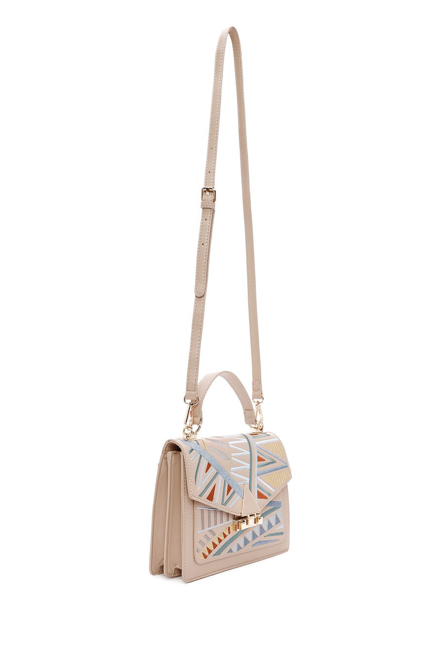 Women's Powder Long Strap Printed Handbag
