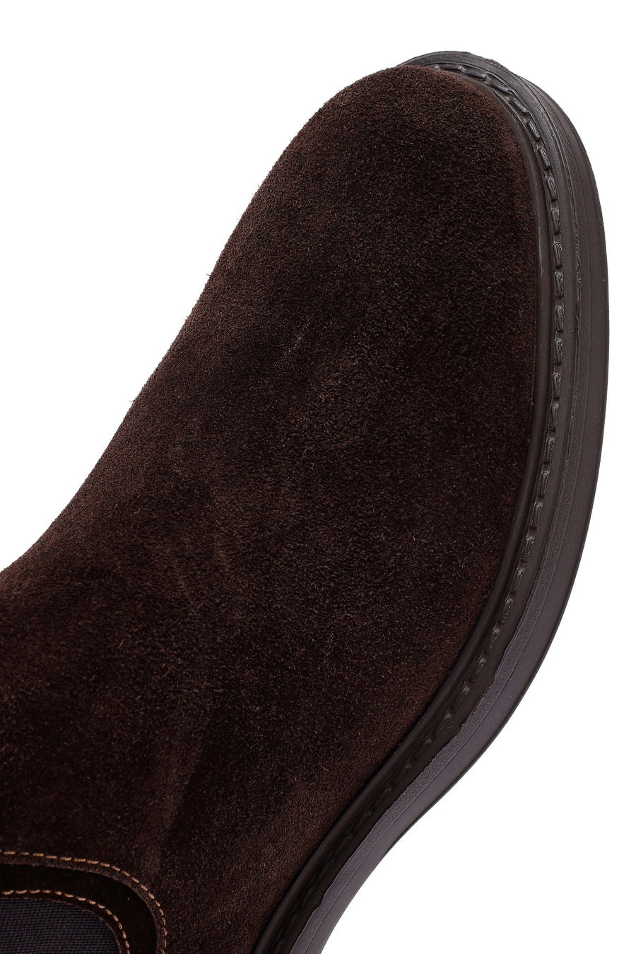 Male Brown Suede Chelsea Boots