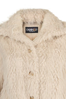 Andermatt Woman White Short Teddy Coats | Derimod