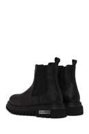 Harley Davidson Male Gray 12011 Thick-Soled Leather Chelsea Boots | Derimod