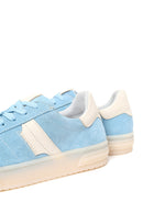 Kadın Mavi Bağcıklı Süet Deri Sneaker | Derimod