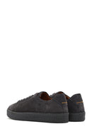 Men's Gray Lace-Up Suede Leather Sneaker | Derimod