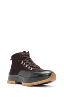 Men's Brown Lace-Up Leather Casual Boots | Derimod