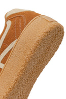 Woman Tan Lace-up Sneakers | Derimod