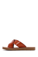 Women's Tan Flat Slippers | Derimod