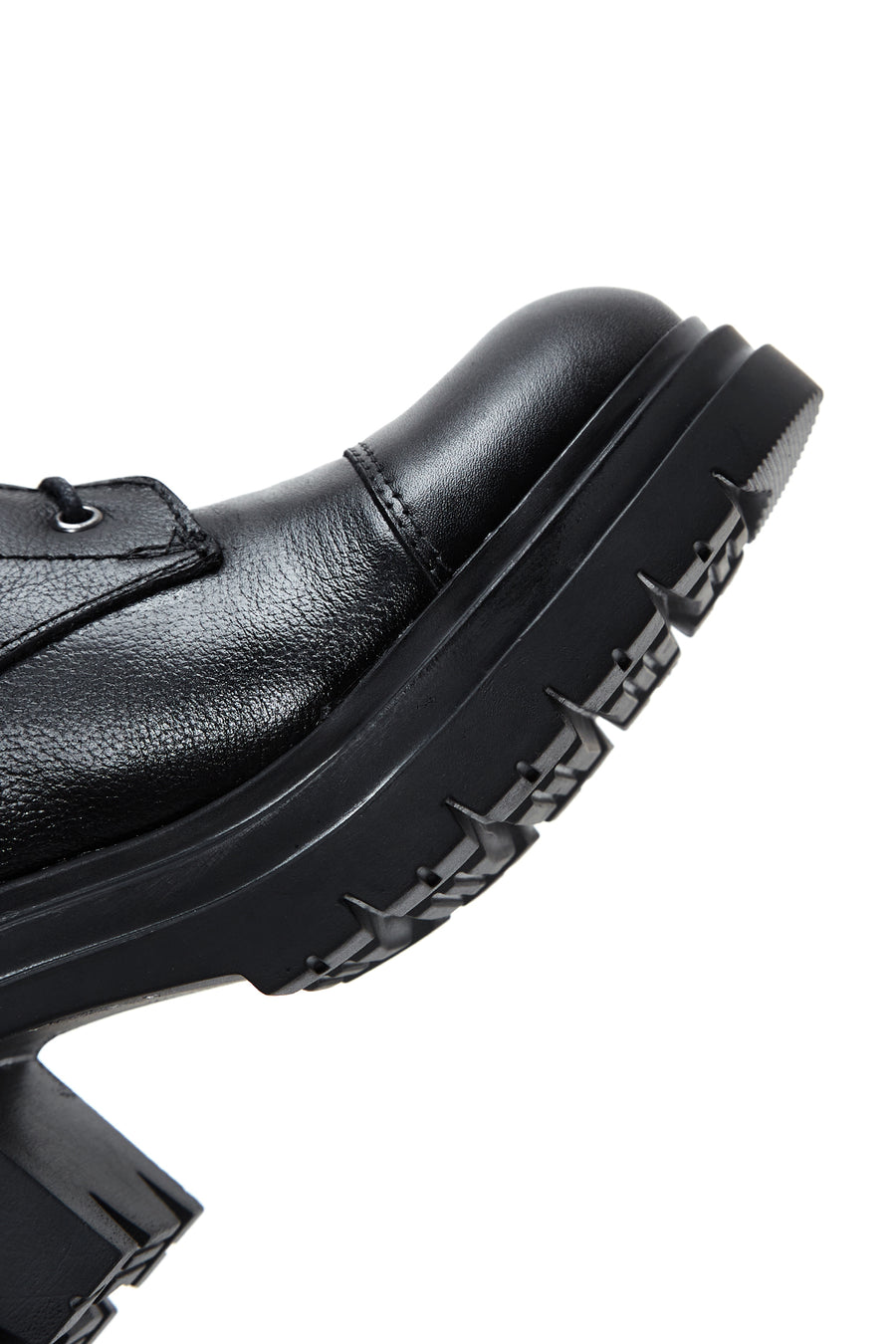 Women's Black Leather Heeled Boots