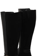 Woman Black Zip Closure Buckle Detailed Boots | Derimod